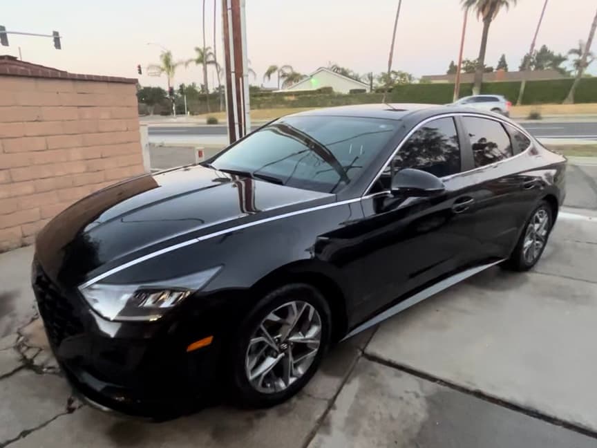Vehicle detailing result photographed in Orange County